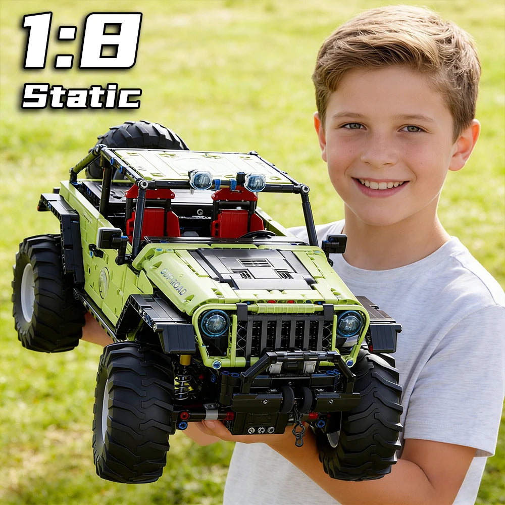 1:8 Scale Heavy-Duty Off-Road Sports Car Building Blocks Set 2680 PCS DIY Technical Vehicle Model Bricks Kit