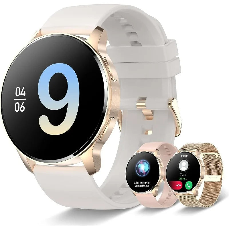 Smart Watch, Fitness Tracker for Android and iOS Phones Waterproof Smartwatch with 1.32" HD Full