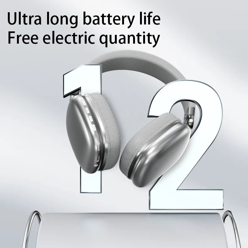 Wireless Bluetooth Headphones Over Ear Noise Cancelling Headset HiFi Stereo Deep Bass Foldable Wireless Earphones