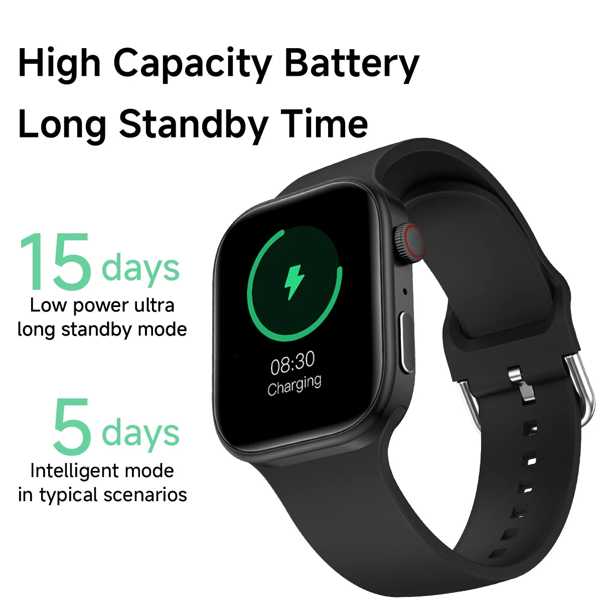 2026 Smart Watch 1.83" HD Screen Bluetooth Call Heart Rate Monitoring 120+ Sports Modes Waterproof