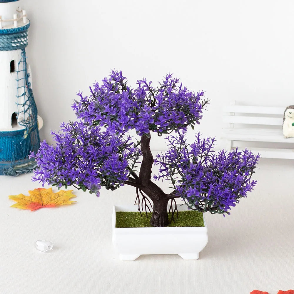 Artificial Plants Decoration Potted Bonsai Small Tree Pot Fake