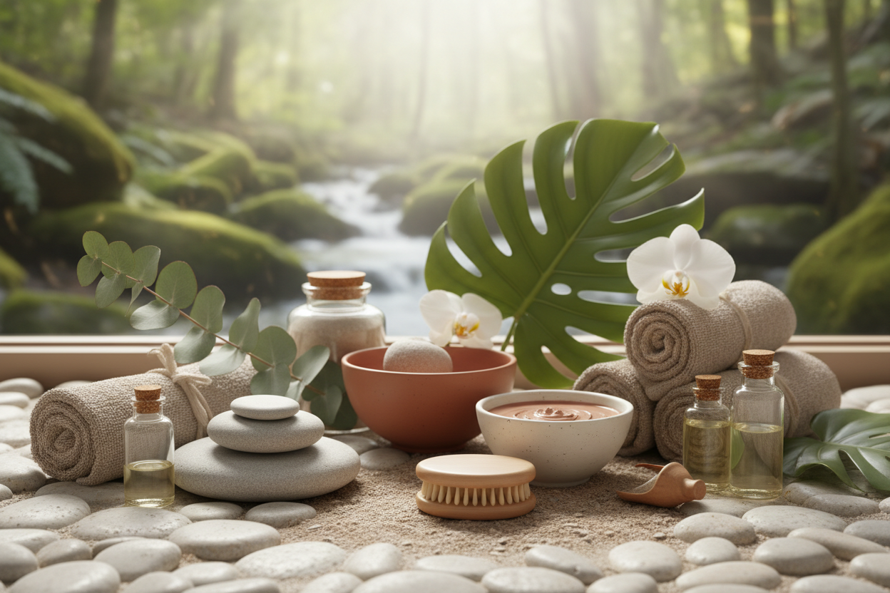 Clean wellness slide background